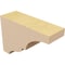 Ekena Millwork 2"W x 6"D x 4"H Classic Asheboro Rough Cedar Woodgrain TimberThane Corbel, Primed Tan CORUR02X06X04ASHRCPR - alternate 3